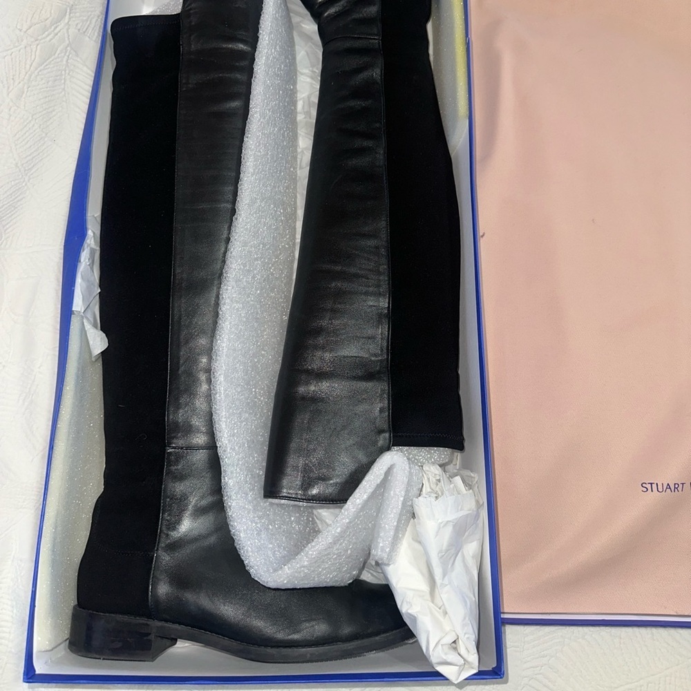 Stuart Weitzman Leather over the knee 5050 boots - Picture 7 of 13